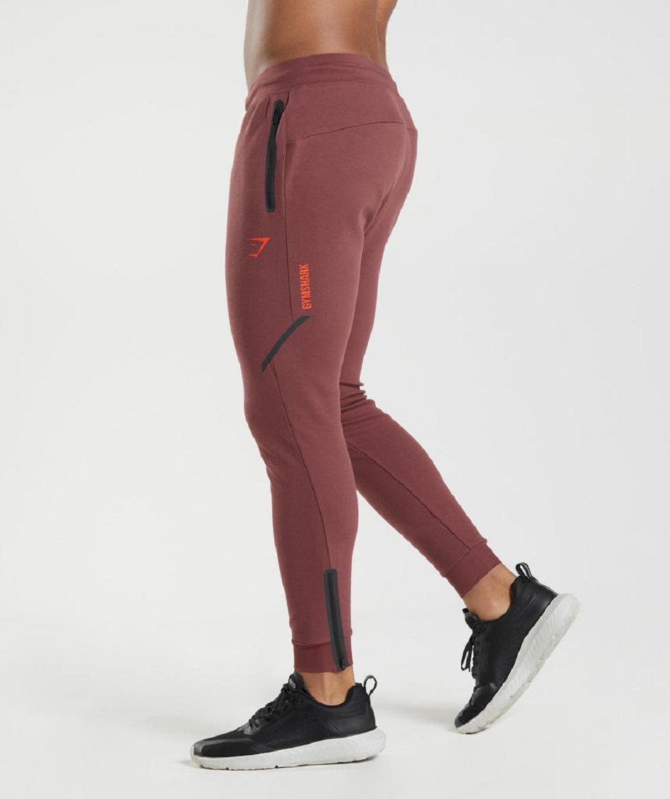 Gymshark Apex Technical Muške Jogger Hlače Roze Smeđe | HR 2946YXF